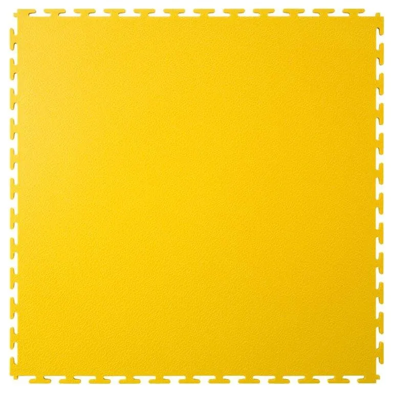 Loseta Ecotile E500 Lisa en color amarillo